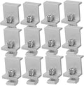 UPKOCH 12Pcs Outdoor Solar Panel Fixed Buckles Durable Metal Solar Panel Rack Clips for Easy Installation Reliable Support and Longevity Various Environments