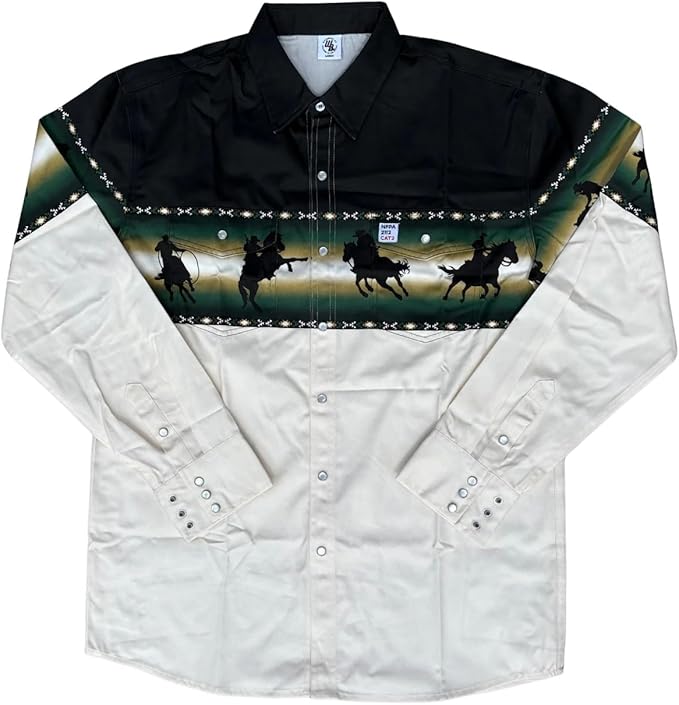 WoahBros FR Shirts for Men, 8oz Midweight Flame Resistant Welding Shirt, 100% Cotton, Pearl Snap Buttons - CAT2/NFPA2112