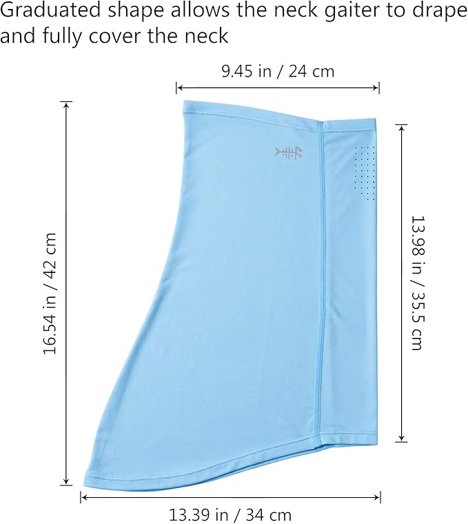 BASSDASH Neck Gaiter Mask UPF 50 Sun Protection for Men & Women, Fishing, Hiking, Outdoor