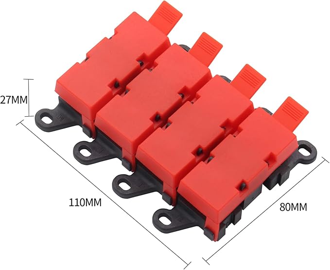 3way Midi Fuse Holder Automotive Marine Boat Car Audio Brass Fuse Blocks 30A 60A 100A Midi Fuses