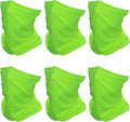SHEVERCH 6 Pack Neck Gaiter Face Mask Sun Protection Cooling Bandana Face Cover Windproof Dustproof Neck Scarf