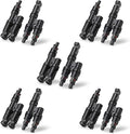 BougeRV Solar Branch Connectors Y Connector for Parallel Connection Between Solar Panels FMM+MFF (5 Pairs)