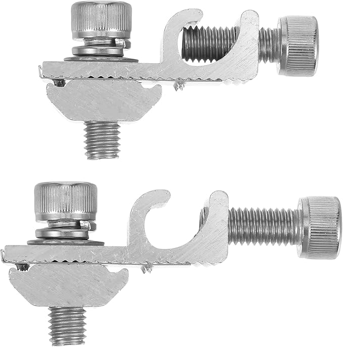 16PCS Ground Lug Cable Clamp,Grounding Tab 6.7 Aluminium Alloy Conductor Buried Connectors for Solar Photovoltaic Bracket Lightning Protection Clamp Grounding Buckle Terminal Solar Accessories