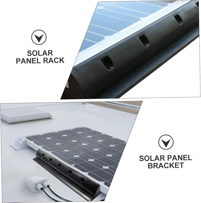 2pcs Solar Panel Brackets for Rv Camping Boats Frame Compatible Abs Bracket
