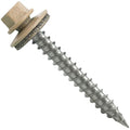 Stainless Steel Metal Roofing Screws (250) 9 x 1-1/2" TAN hex Head Sheet Metal Roofing Screw. Self-Piercing (SP) tip Metal to Wood siding Screws EPDM Washer
