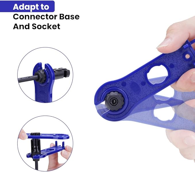 BougeRV 1 Pair Solar Connector Tool Assembly Spanners Wrenches, Solar Panel Connector Tool, Solar PV Disconnect Removal Tools