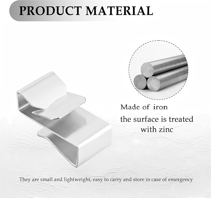 25PCS Trailer Wire Clips,Stainless Steel Trailer Frame Wire Clamp Clips,Universal Wire Clips for Trailer Wiring Boat Trailer Parts & Accessories for Trailer Kayak Sailboat