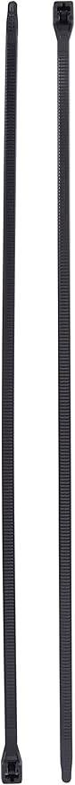 Gardner Bender 46-418UVB Heavy-Duty DoubleLock Cable Tie, 18 Inch., 120 lbs. Tensile Strength, Wire / Cord Management Industrial and Household Use, Nylon Zip Tie, 10 Pk., UV Resistant Black