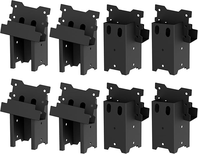 Deer Blind Brackets, Outdoor 4 x 4 Platform Bracket, 12 / 14 Gauge Steel Elevator Brackets for Deer Stand, Hunting Blinds, Shooting Shack