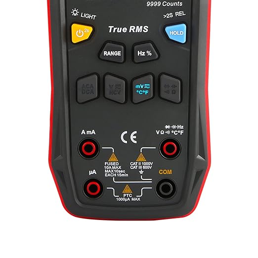 UNI-T Digital Multimeter Smart,UT60S True RMS,9999 Counts 1000V AC DC Voltmeter Ammeter Capacitor Temperature,Fully Automatic Anti-Burn Intelligent Multimeter Tester