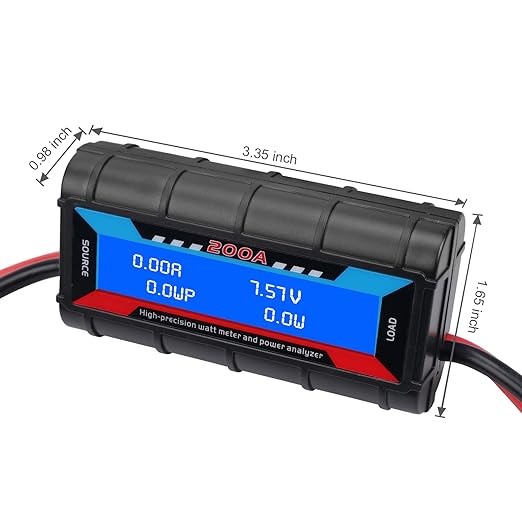 200A High Precision Power Analyzer Multi Meter for Measuring Power Watt (W) Voltage (V) Current (A) Charge (Ah) Energy (Wh)