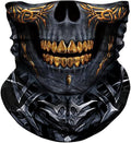JOEYOUNG Skull Face Mask UV Sun Dust Neck Gaiter Bandana Headwear Motorcycle
