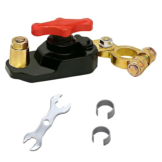 Car Battery Power Cut-Off Switch Breaker, Stable Transmission Adjustable Pure Copper High Conductivity 12v Disconnect Switch Smart Car Switch for Boat Rv Car Truck Supplies