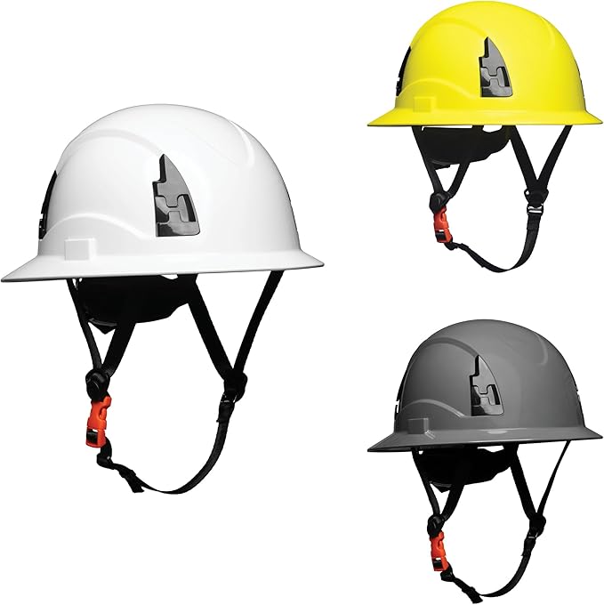 Malta Dynamics APEX Safety Helmets – Type 2 Class E, Full Brim, Non-Vented, Rated for 20,000 Volts and Top, Front, Back, and Side Impact Safety Hard Hat, OSHA and ANSI Certified