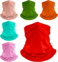 6 Pack Neck Gaiters Tube UV Face Mask Bandana Balaclava Shiesty Magic Scarf Headwear Headbands Wraps for women