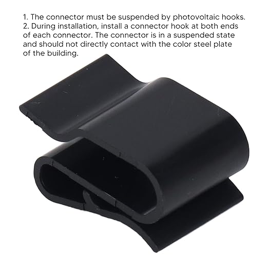 Garosa 100Pcs Trailer Frame Wire Clips Plastic Cable Clips S Clip Electrical Cord Management 1.5 Inch Solar Panel Wire Clip Black for PV Wiring Boat Cable Boat
