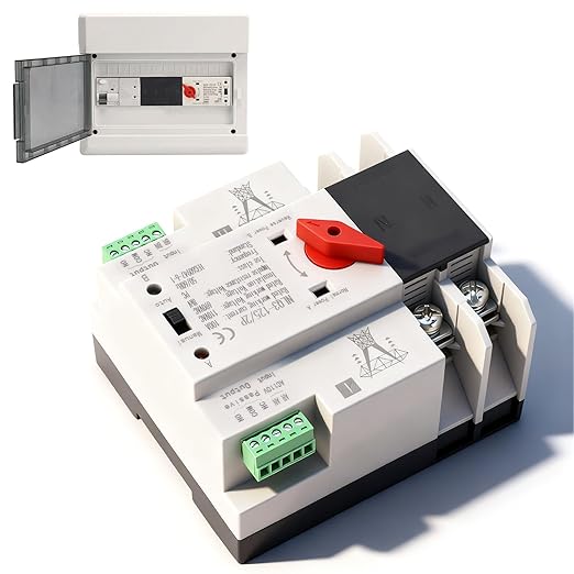 110V 100A Dual Power Automatic Transfer Switch with PC and Silver Contacts P ATS Generator Transfer Changeover Switch for Mounting, PZ30