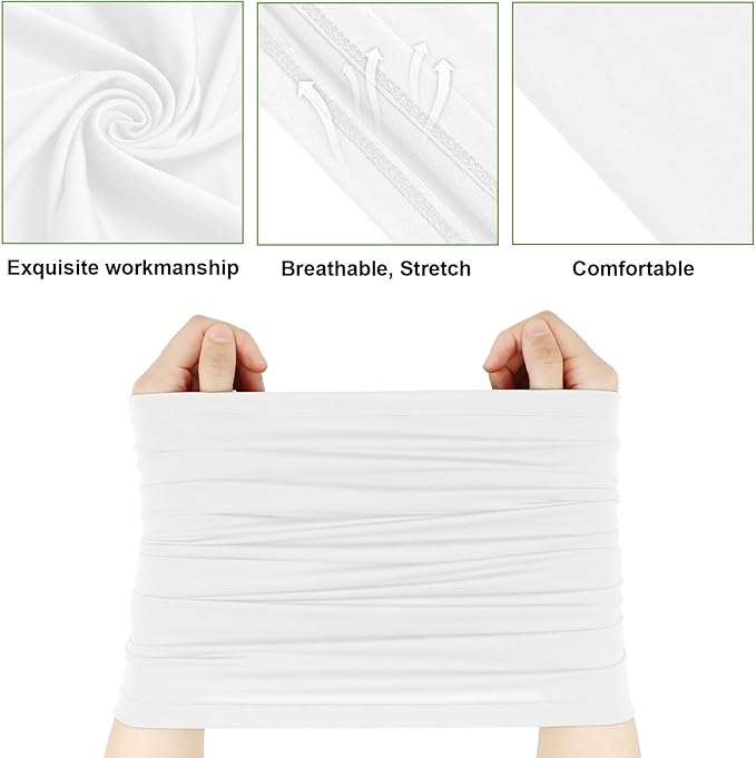 Geyoga 6 Pieces Summer UV Protection Cooling Neck Gaiter Face Clothing Neck Gaiter Mask Scarf Sunscreen Breathable Bandana