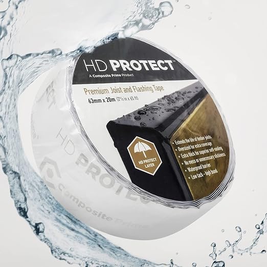 HD Protect Joist Tape for Decking, Waterproof Deck Joist Tape, Self-Adhesive Deck Tape with Anti-Rot for Decks & Beams