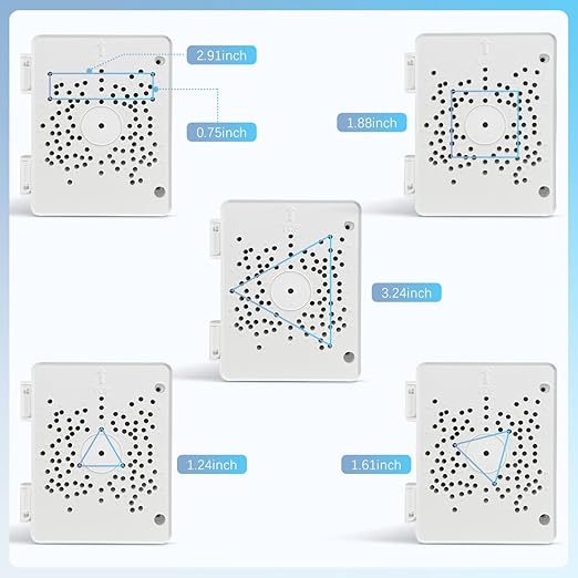 【Compatible with PTZ Cameras】 Security Camera Junction Box, Outdoor CCTV Mounting Bracket, IP65 Waterproof ABS Plastic Cable Concealment Box(2 Pack)