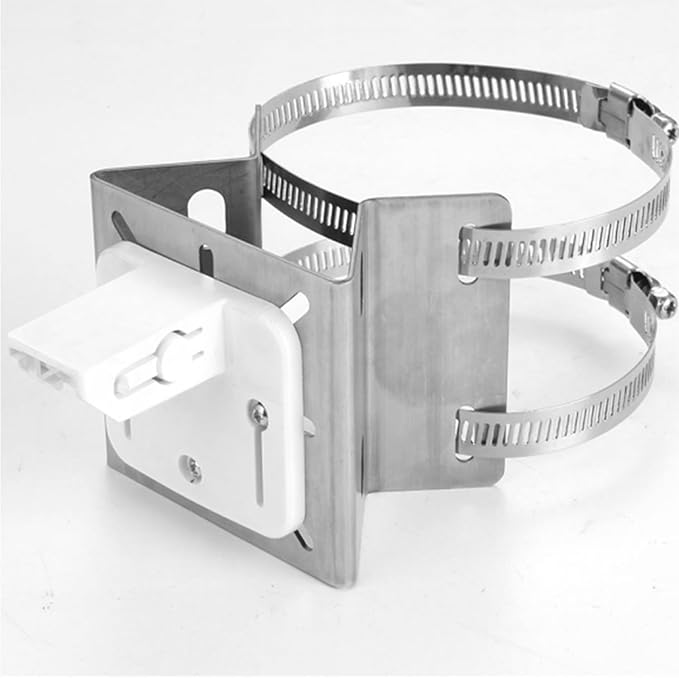 Tonton Pole Mount Corner Bracket Kit Compatible with Eufy Security SoloCam S340, SoloCam E30, and Eufy 4G LTE Cam S330, Adjustable Weatherproof Camera Mount for Solar Security Camera (1-Pack, White)