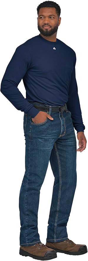 Bulwark FR Men's Fire Resistant Long Sleeve Lightweight T-Shirt