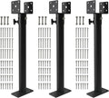 3Pack 3.6" Saddle Roof Riser for Patio Pergola, 18-1/4 Inches High, Pergola Roofs Riser Beam Brackets, Adjustable Roof Riser Hardware for Patio Pergolas, Black Finish (Metal)