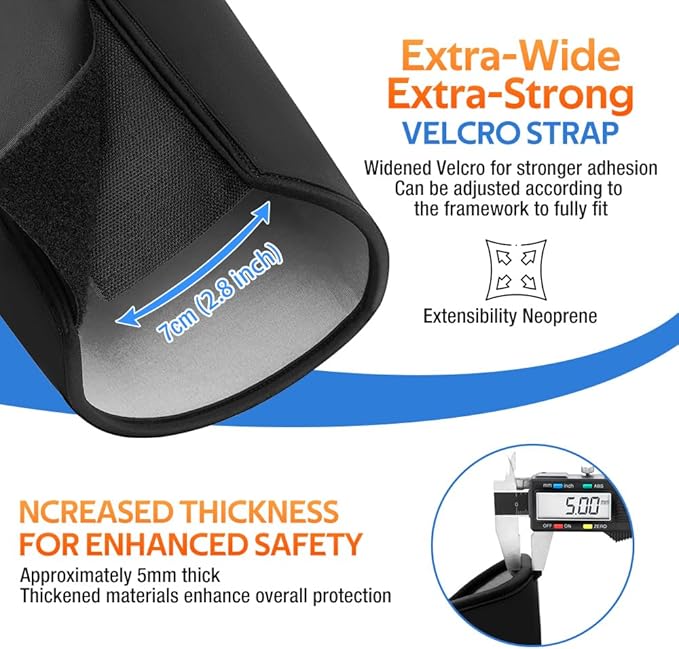 S/M/L Sizes Battery Cover for Electric Bicycles, Ebike Frame Battery Protector Cover