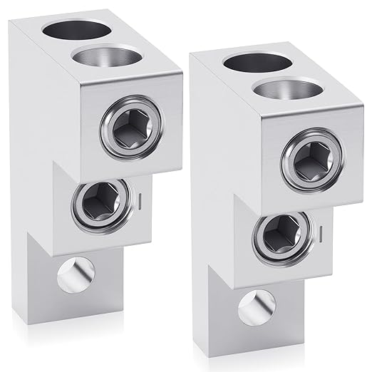 2 Pack Mechanical Panelboard Lug Grounding Mechanical Lug Two Conductors, 300 Awg, 300mcm - 6sol Wire Range