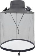 Solar Fan Hat with Mosquito Net, Wide Brim Sun Hat with 2 Solar Powered Fans, Fishing Hat with Solar Fans for Men Women
