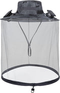 Solar Fan Hat with Mosquito Net, Wide Brim Sun Hat with 2 Solar Powered Fans, Fishing Hat with Solar Fans for Men Women