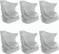 SHEVERCH 6 Pack Neck Gaiter Face Mask Sun Protection Cooling Bandana Face Cover Windproof Dustproof Neck Scarf