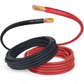 TEMCo 1/0 Gauge AWG 40 Ft Black + 40 Ft Red Flexible Pure Copper Made in USA Welding Cable Battery Wire - Heavy Duty Solar, Inverter, Car, RV, Truck
