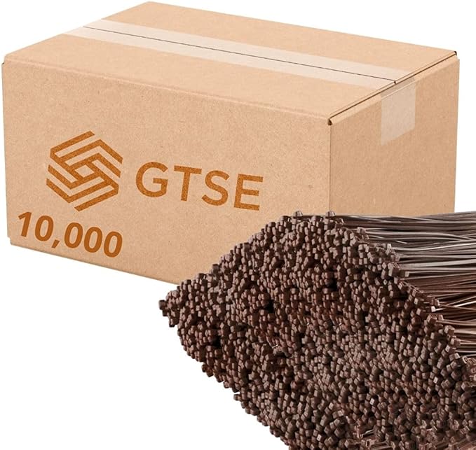 GTSE 12 Inch Brown Zip Ties, 10,000 Bulk Pack, 50lb Strength, UV Resistant Long Nylon Cable Ties, Self-Locking 12" Tie Wraps