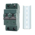 6A DC Circuit Breaker | 500V 2-Pole Solar Disconnect Switch | DIN Rail Mount for Solar Panels, PV Systems, Off-Grid & Battery Protection | Short Circuit Protection