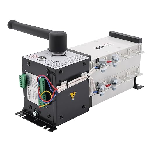 Dual Power Automatic Transfer Switch 4P 250A ATS Dual Power Generator Changeover Switch 110V Mini Electrical Selector Switches