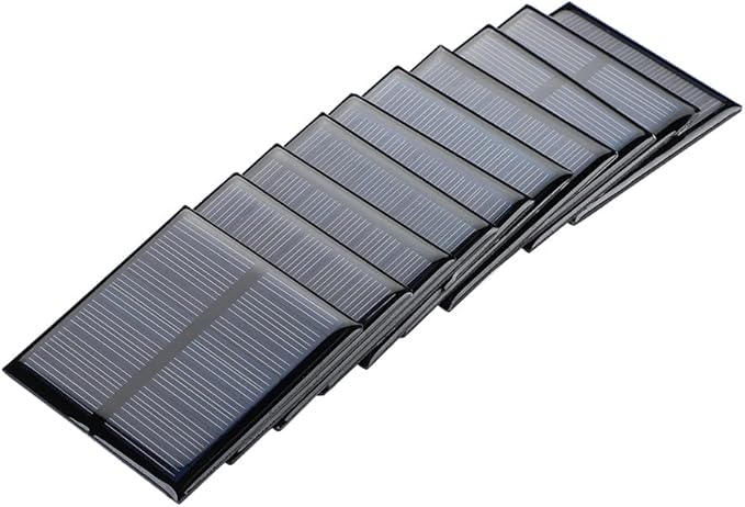 SUNYIMA 10Pcs 5.5V 80mA Mini Solar Panels 2.36"x2.36" for DIY Electric Toy Materials Photovoltaic Cells Solar DIY System Kits