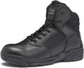 MAGNUM Men's Stealth Force Black Work Boots for Men Waterproof, Security Slip Resistant Lightweight Police Hiking and Tactical Boots Men, 6 Inch Law Enforcement Boots - Black, 10 Medium
