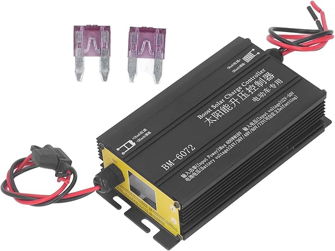 Boost Solar Charging Controller, 600W MPPT Step Up Solar Charging Controller 12‑50V Input for 24V 36V 48V 60V 72V Batteries