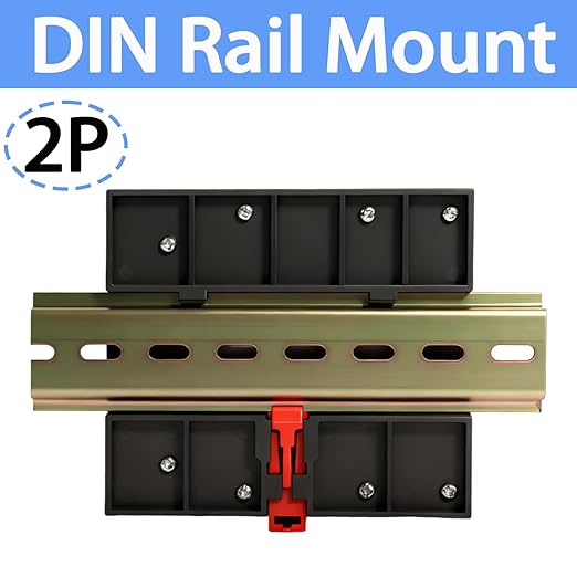Mini ATS Automatic Transfer Switch Dual Power Changeover Switch 100A 110V Generator Electrical Selector Switches DIN Rail Mount 2P/3P Circuit Breaker Toggle Controller