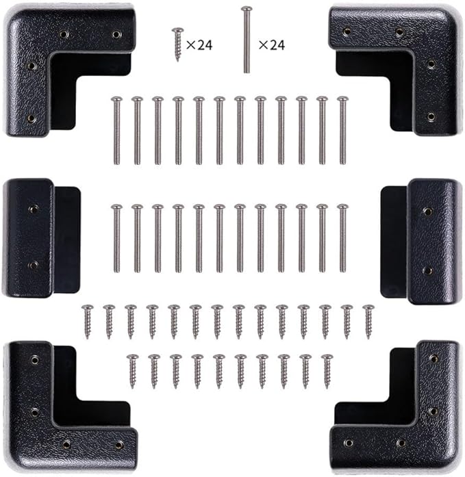 Solar Panel Mounting Bracket Kit with Corner Support System ABS Waterproof Installation Set with Screws for RV Boat Marine Deck Mount No Drill Required
