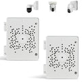 【Compatible with PTZ Cameras】 Security Camera Junction Box, Outdoor CCTV Mounting Bracket, IP65 Waterproof ABS Plastic Cable Concealment Box(2 Pack)