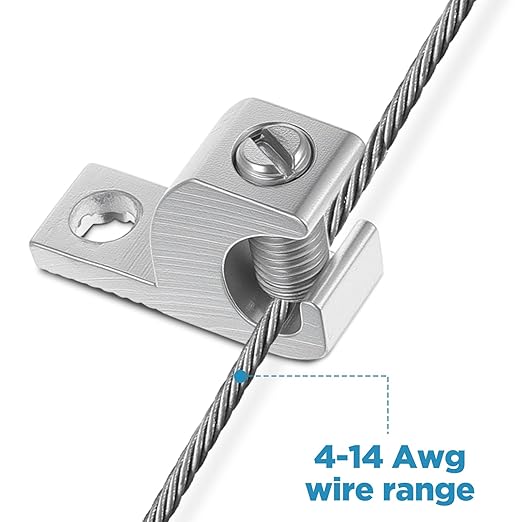 40pcs Aluminum Pool Bonding Lug – Corrosion-Resistant Grounding Connector for Swimming Pools, Conduits & Spa (4-14 AWG Wire Range)