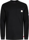 BOCOMAL FR Shirts Crewneck 7oz Midweight Flame Resistant Clothing NFPA2112 CAT2 Men's Fire Retardant Work Shirt