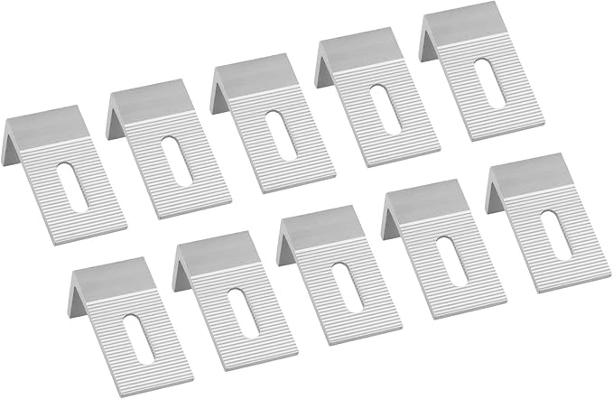 1/4/10Pcs Aluminum Alloy Solar Panel Mounting L Brackets, 90 Degree Angle PV Connection Angle For RV Boat Off Grid Roof, Photovoltaic Solar Panel Mount L Bracket(10pcs)