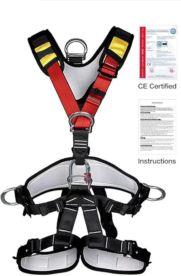 Climbing, Rock Climbing, Safety seat belt for Rappelling Fire Rescuing Tree Climbing Gear