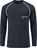 WORKWEYA FR Shirts Flame Resistant Shirt 6.5oz Men's NFPA 2112/CAT2 Long Sleeve Shirt
