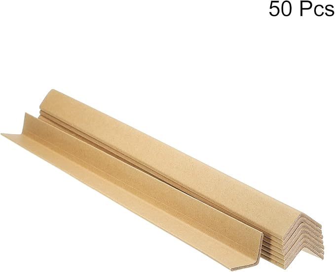 PATIKIL Adjustable Cardboard Corner Protector Package Frame Protectors L Shaped 450x30mm Thick 3mm for Art, Packing, Shipping, Pack of 50