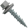 Metal Roofing Screws: (250) 10 x 1 ABC Gray Hex Head Sheet Metal Roof Screw. Self Starting Metal to Wood siding Screws with EPDM Washer. Colored Head