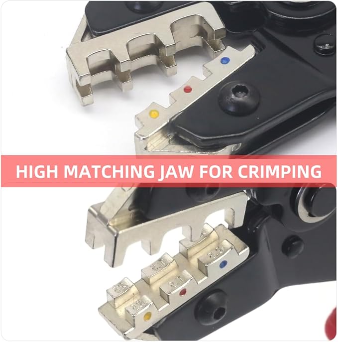 Crimping Tool for Insulated Electrical Wire Connectors-AWG 20-14 Ratchet Crimper Tools-Racheting Wire Crimping Tools-Available for Insulated Connectors and Wire Terminal SN-02C